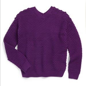 Vince. Textured V-Neck Sweater